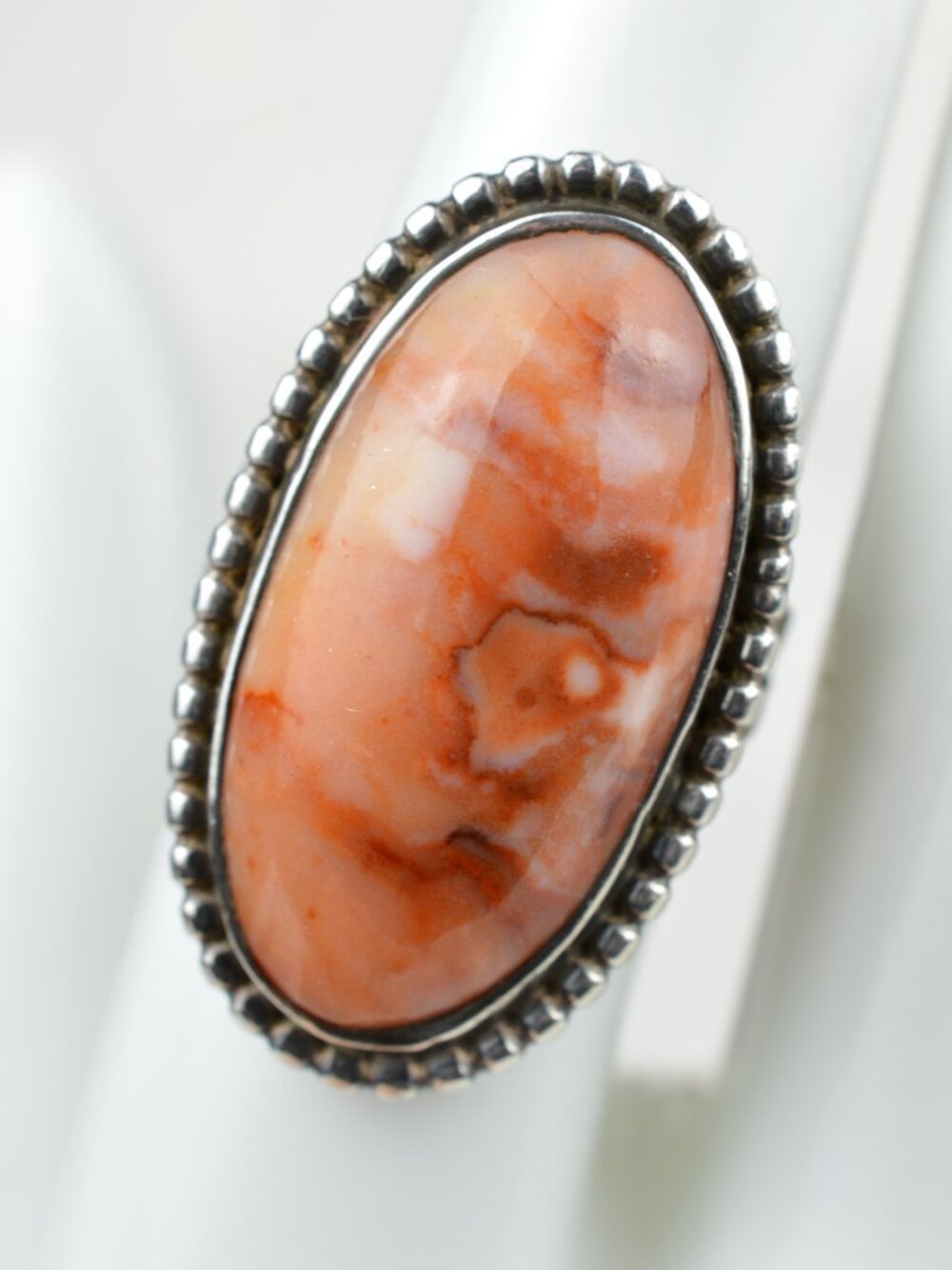 Southwestern Malingano Jasper Sterling Silver Ring 6.75